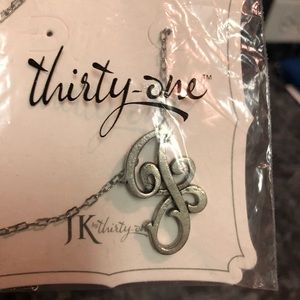 NWT JK Jewell Initial Necklaces by Thirty-One